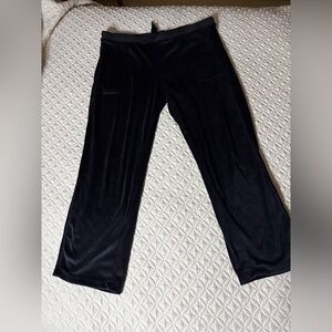 Secret Treasures Black Velour Pants